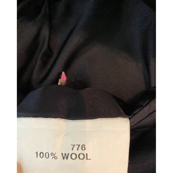 Joseph A. Banks Classic Black 100% Wool Long Mens Overcoat Outerwear 42R - Picture 4 of 11